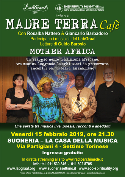 Madre Terra Cafè alla Suoneria di Settimo - Venerdì 15 febbraio 2019, ore 21.30