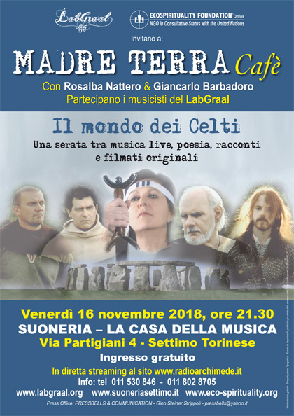 Madre Terra cafè - 16 novembre 2018 - Il mondo dei Celti