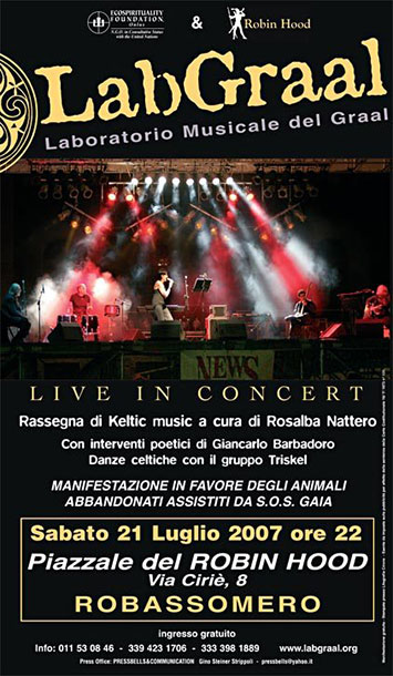 LabGraal live al Robin Hood