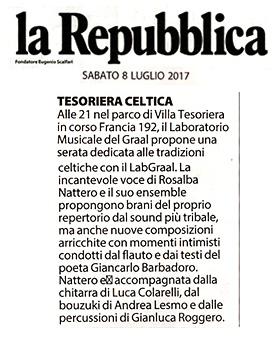 LABGRAAL LIVE IN CONCERT al Parco della Tesoriera di Torino